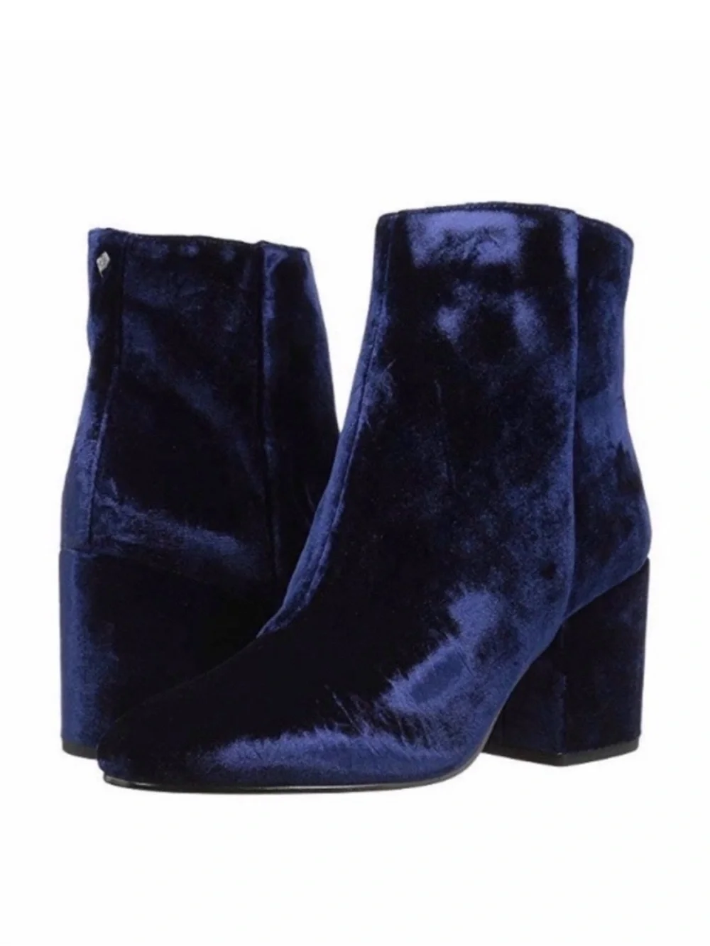 Sam Edelman Navy Velvet Booties size 6.5